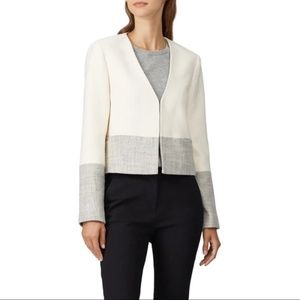 Textured Jacket Manteaux Cream Club Monaco NWT Blazer